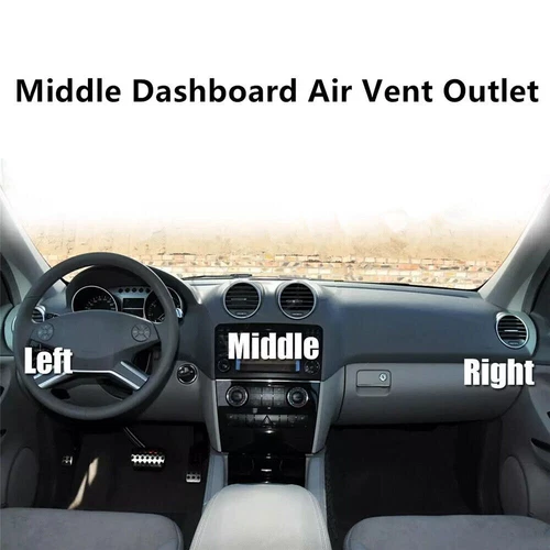 Black Front Middle Air AC Vent Grille Panel For 05-12 Mercedes ML GL Class W164 - Bild 8 von 8
