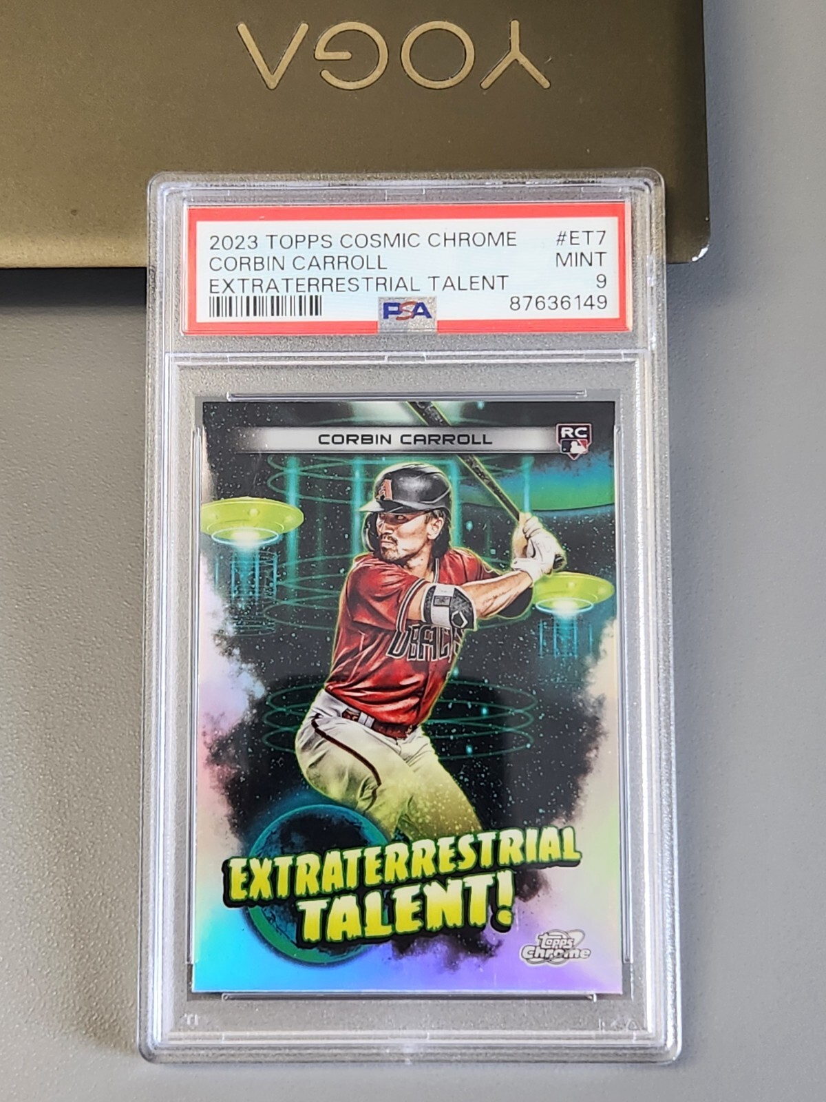 2023 Topps Cosmic Chrome Corbin Carroll Extraterrestrial Talent RC #ET-7 PSA 9