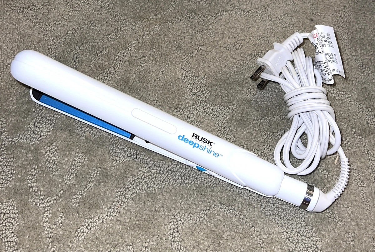 Rusk Deepshine STR8 Straight Flat Iron Professional 1 inch 450 NEW