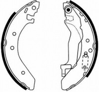 ABE Bremsbackensatz Bremsbacken Hinten FüR Honda Civic VI Hatchback EJ EK