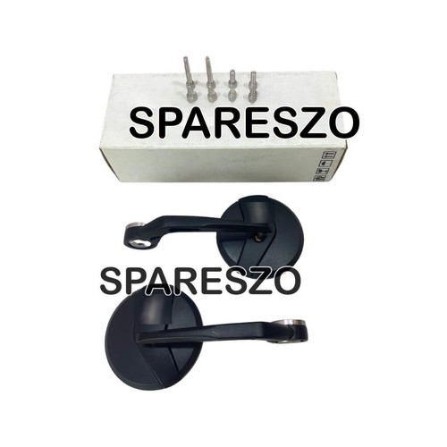 "BAR END MIRROR, BLACK" FIT FOR ROYAL ENFIELD SHOTGUN 650 & BEAR 650 - Picture 3 of 18