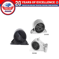 Engine Motor & Trans Mount 3PCS Set Compatible for 1999-2002 Mitsubishi Mirage