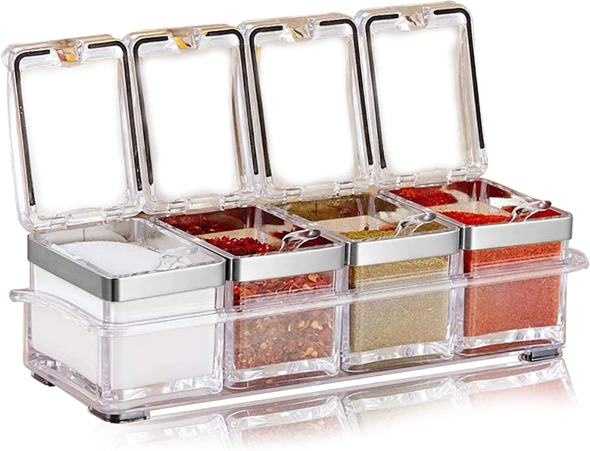 Clear seasoning containers hot sale