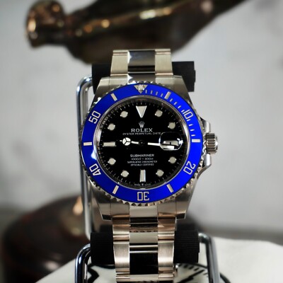 ROLEX SUBMARINER 青 ダイヤル Rolex Submariner White Gold, M126619LB-0003