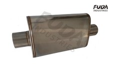 Universal Oval Muffler 2.5inch Inletoutlet Centerstraight-through Exhaust