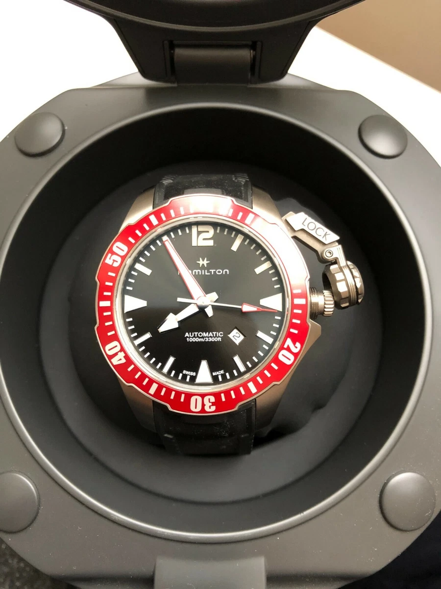 Watch Hamilton titanium Khaki Navy Frogman H77805335 46mm | eBay