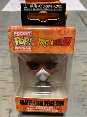 FUNKO Pop Pocket Keychain Dragonball Z- Master Roshi Peace Sign | eBay