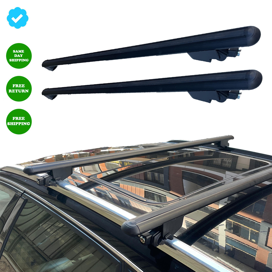 Ford KUGA (CX482) 2020-2023 Roof Rack Cross Bars Black  Flush Rails