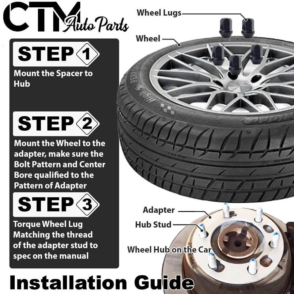 Espaciador de rueda universal 4x 5/16" (8 mm) de grosor 4x4,25" (4x108 mm) para Ford Mercury Foto 4 de 4