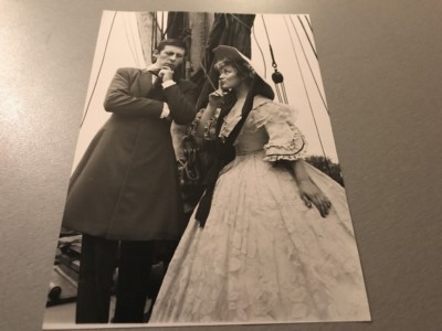 ÉVELINE EYFEL and JEAN ROCHEFORT - ORIGINAL PRESS PHOTO 13x18cm