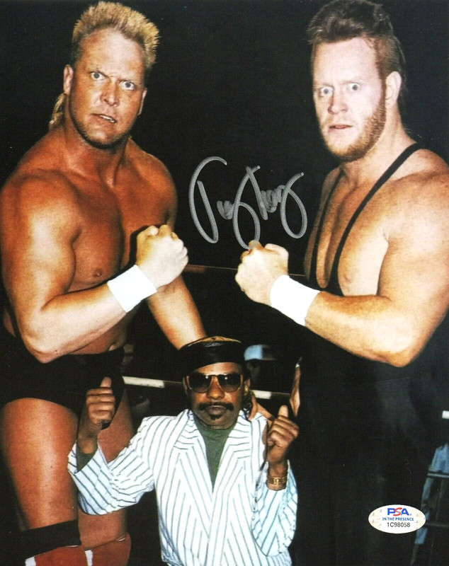 Teddy Long WCW WWF WWE Hall of Fame Signed Autograph 8X10 photo w/ PSA COA