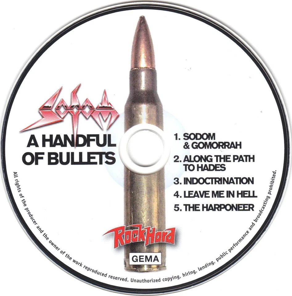 CD • SODOM • 2020 • A HANDFUL OF BULLETS (German Rock Hard Exclusiv) • LIKE NEW! - Bild 2 von 3