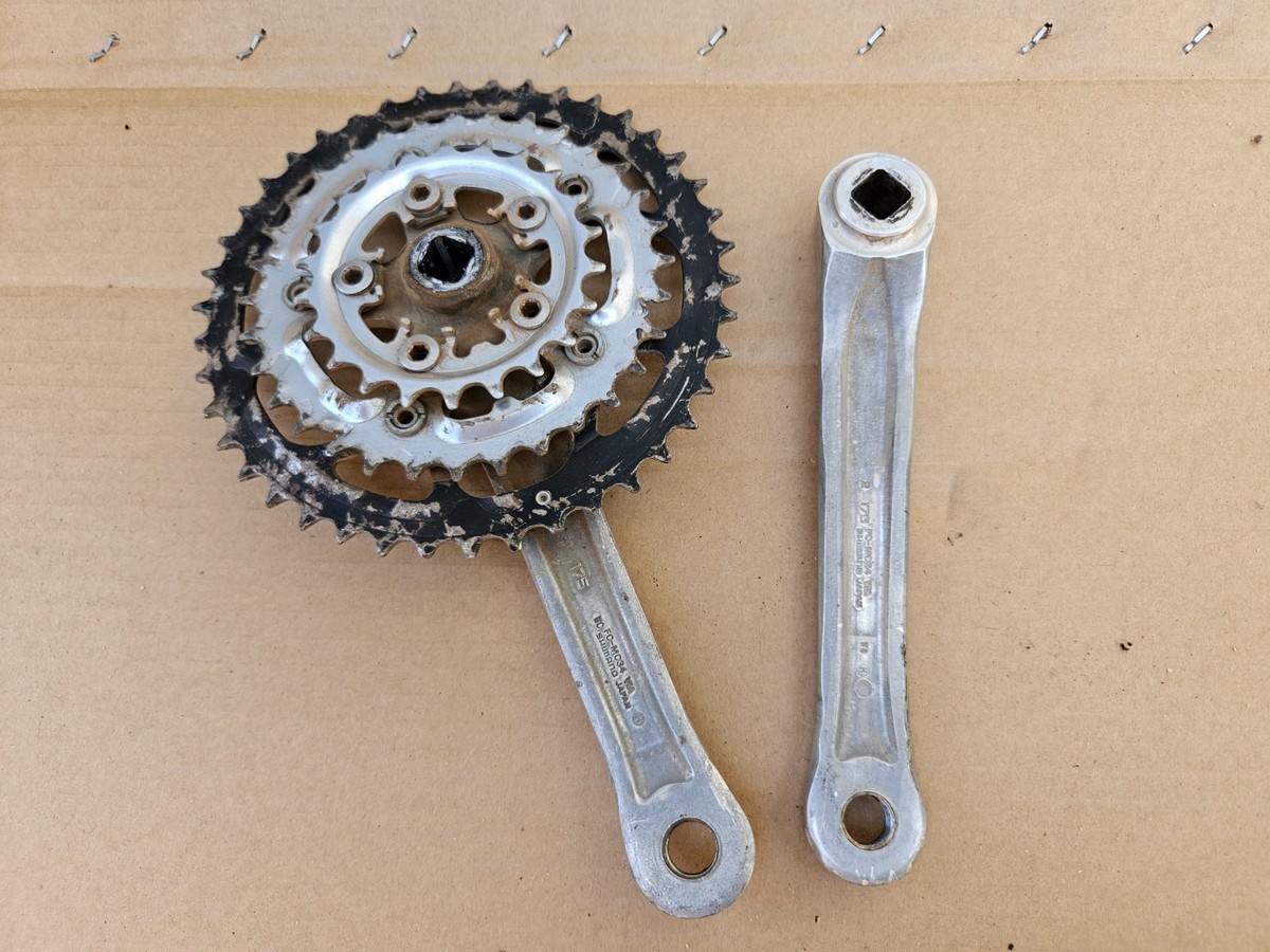 Shimano STX 175mm Triple Mountain Bike Crankset FC-MC34 Silver 42