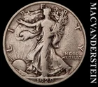 1929-S Silver Walking Liberty Half Dollar - Scarce  Semi-key Better Date  #L6209