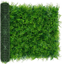 40"X120", Artificial Greenery Grass Wall Backdrop Uv-Anti  Faux Green Boxwood