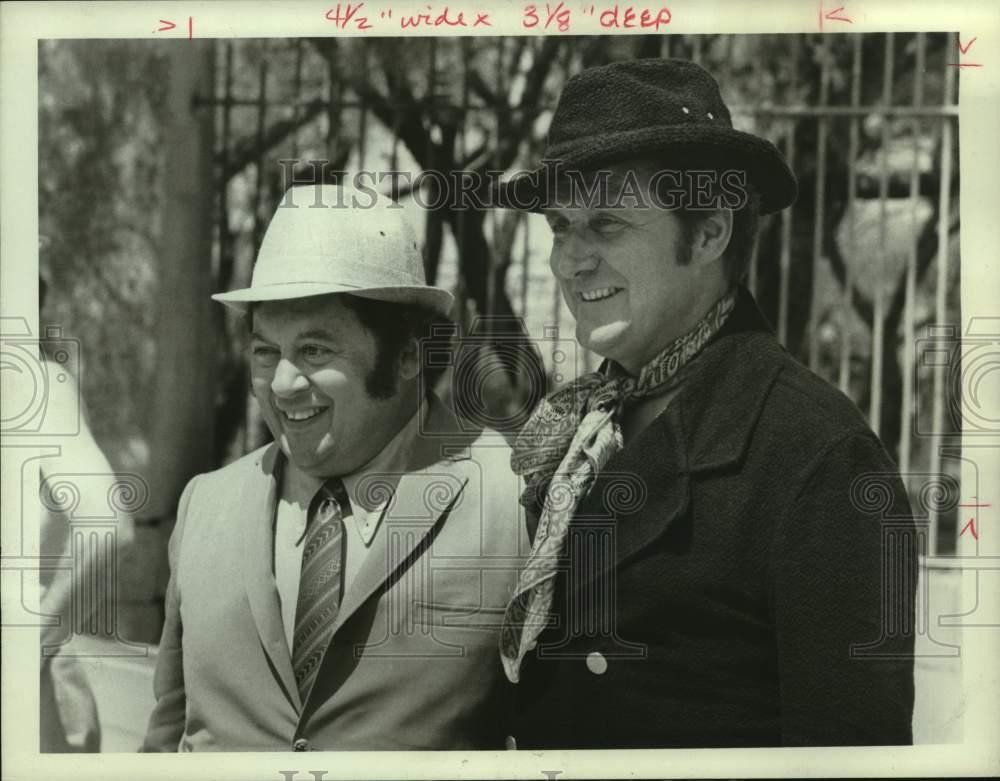 1970 Press Photo Marty Allen and Patrick Macnee star in "Mr. Jerico"