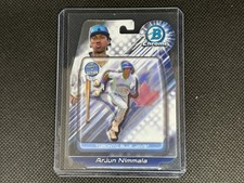 ARJUN NIMMALA 2024 Bowman Draft Chrome In Action Insert #BIA-20 Blue Jays