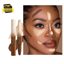2In1 Cream Contour Highlighter Stick, Neutral Bronzer Makeup Sticks, Applies Dua