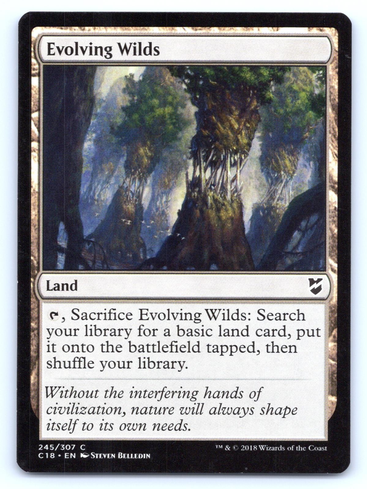 Evolving Wilds 245 Common Commander 2018 Magic: The Gathering Near Mint