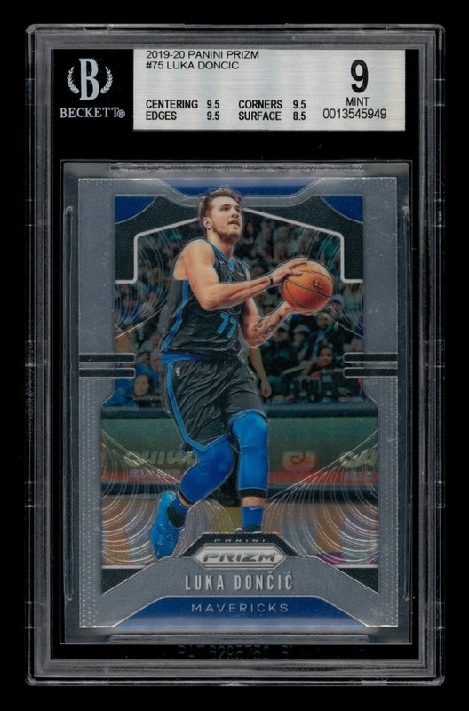 2019-20 Panini Prizm: # 75 Luka Doncic BGS 9 MINT