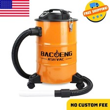 Ash Vacuum Cleaner, 5.3 Gallon Ash Vacuum for Pellet Stoves, Wood Fireplace