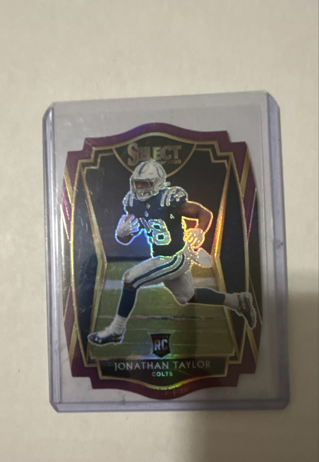 2020 Panini Select - Premier Level Jonathan Taylor #153 Purple Die-Cut (RC)