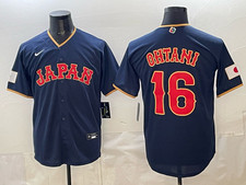 3 Colors Shohei Ohtani 16 WBC 2026 Samurai Japan Jersey All Stitched