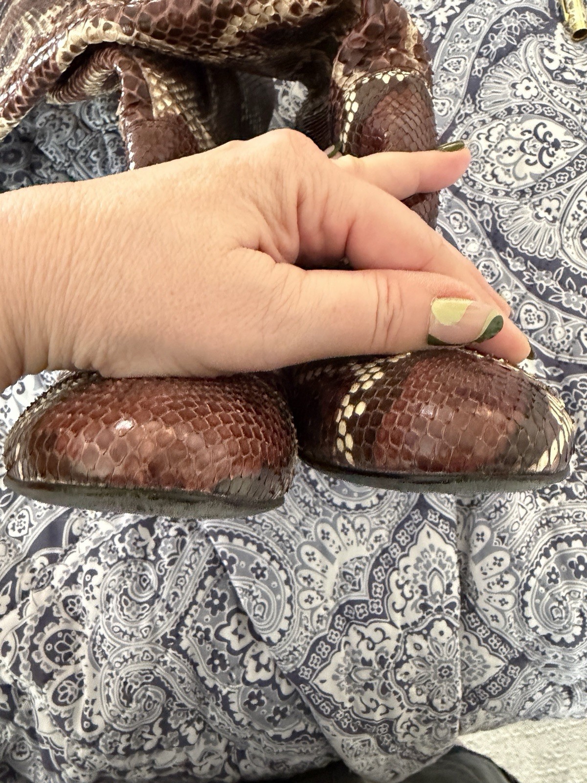 Lanvin Pull on Python Boots Size 40.5 - image 4