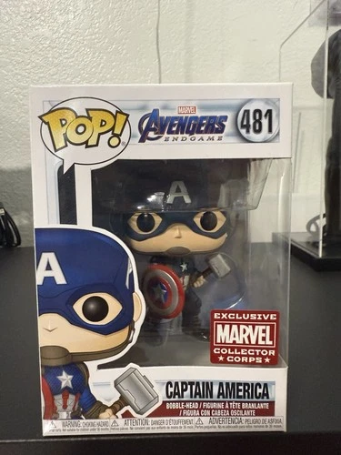 Funko Pop! MARVEL Avengers Endgame CAPTAIN AMERICA  #481 W/ Protector