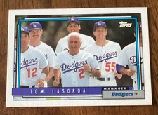 1992 Topps - Tommy Lasorda #261 - near mint condition - FREE SHIPPING