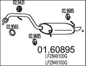 MTS EndschalldäMpfer SchalldäMpfer Passend FüR Mazda 5 2.0 1.8 01.60895
