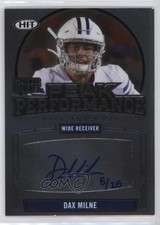 2021 Sage Premier Draft Peak Performance Silver 5/25 Dax Milne Auto 16wc