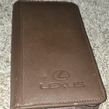 Leed's Lexus Organizer Leather Travel Portfolio Zip 9x5 Passport Document Storag