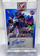 2025 Topps Pristine Matt Shaw Encased Blue Rookie Auto /75 Cubs Color Match RC