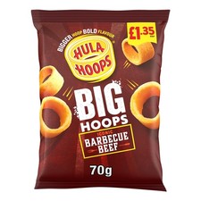 Hula Hoops BIG HOOPS BBQ Beef 20 x 70g PMP
