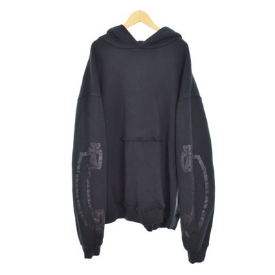 ASK YOURSELF ASKAURSELF Hoodie XL Black Cotton Vintage AB