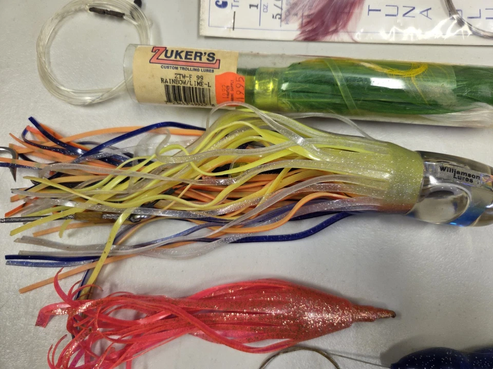 Lot of 20 Tuna-Marlin Trolling Lures, Etc.- Williamson, Coray's, Zukers Etc. - Image 4 of 4