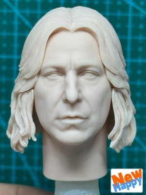 1/6 High Detail Unpainted Severus Snape Head Sculpt for 12'' Action Figure