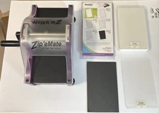 Zip’eMate Scrapbook Die Cutter Tool AccuCut With Accessories EUC