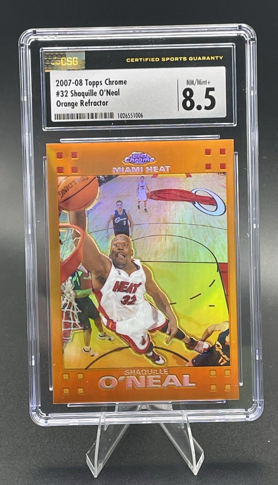 2007-08 Topps Chrome - Shaquille O'Neal #32 Orange Refractor /199