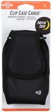 Nite Ize Clip Case Cargo Universal Rugged Holster, L - Black