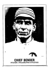 1981 Galasso Glossy Greats TCMA #142 Chief Bender Philadelphia Athletics -NM
