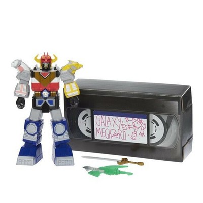 Power Rangers Lost Galaxy Megazord VHS Style - OPEN BOX Blocky Suit Retro Style