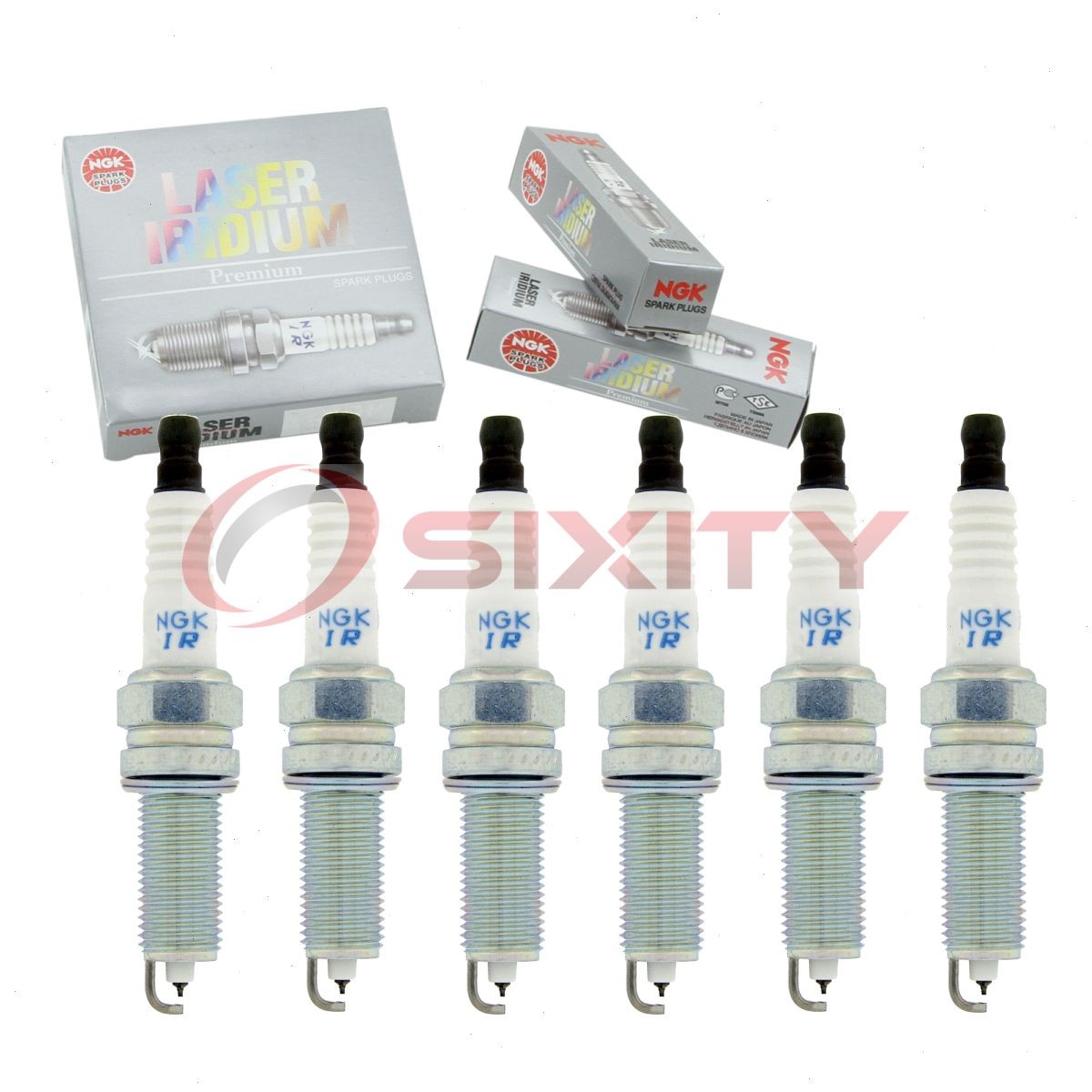 6 pcs NGK Laser Iridium Spark Plugs for 2010-2018 Hyundai Santa Fe 3.3L  et