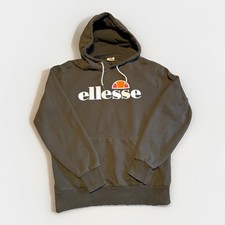 ELLESSE Men s Graphic Hoodie Jumper Sweatshirt Size Large Olive Green