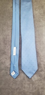 BUGATCHI MADE IN ITALY BLUE TIE 100% SILK C26-114