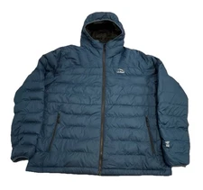 L.L. Bean Men's XXL 2XL Bean's 650 Down Hooded Jacket 514677 Blue
