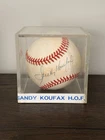 Sandy Koufax HOF Signed/Autographed Official National League Baseball LA Dodgers