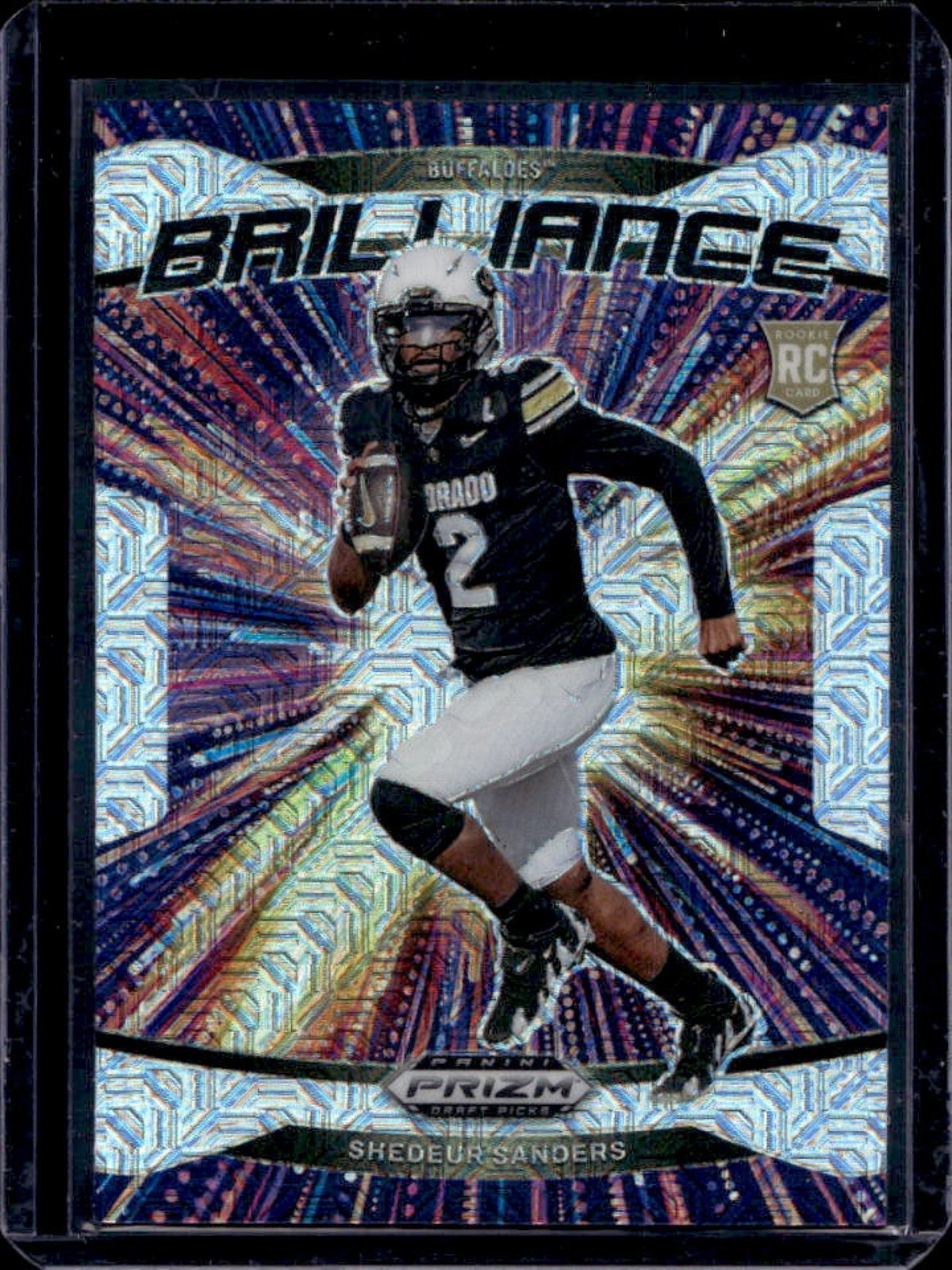 2025 Prizm Draft Picks Shedeur Sanders Brilliance RC Mojo #25/25 Buffaloes
