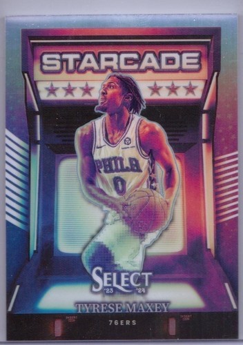 TYRESE MAXEY 2023-24 PANINI SELECT STARCADE CASE HIT INSERT SSP
